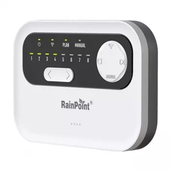 Ovládanie zavlažovača RainPoint HIC801W WiFi — 8-zónový zavlažovací počítač, Wi‑Fi pripojenie