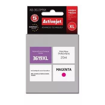 Atramentová kazeta ActiveJet AB-3619MNX kompatibilná pre Brother LC3619M XL purpurová 20 ml vysoký (XL) výkon
