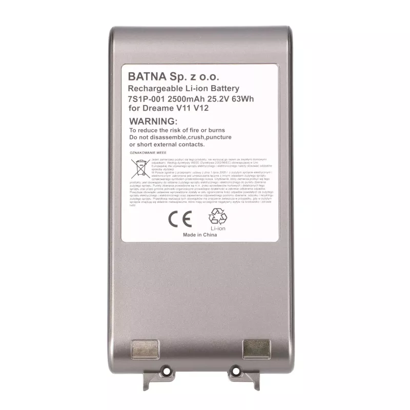 Náhradná batéria Extralink pre Dreame V11 V12 V11SE V12Pro 2500mAh Li-Ion