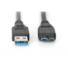 ASSMANN SuperSpeed USB 3.0 kábel, USB-A samec na Micro-USB-B samec, Cu AWG 28, 2-násobne tienený, dĺžka 1,0 m (AK-300116-010-S)