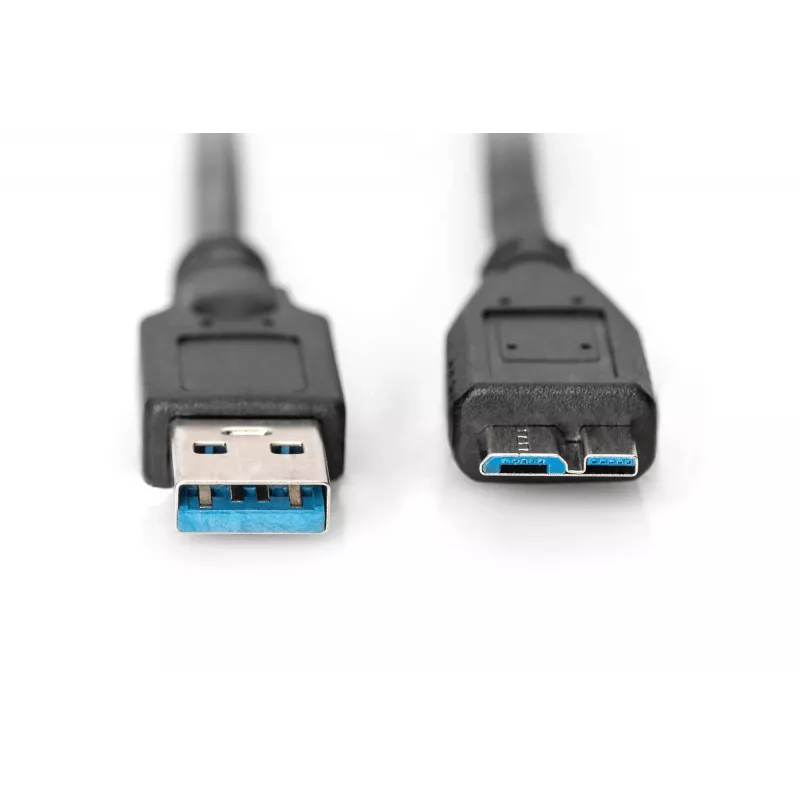 ASSMANN SuperSpeed USB 3.0 kábel, USB-A samec na Micro-USB-B samec, Cu AWG 28, 2-násobne tienený, dĺžka 1,0 m (AK-300116-010-S)