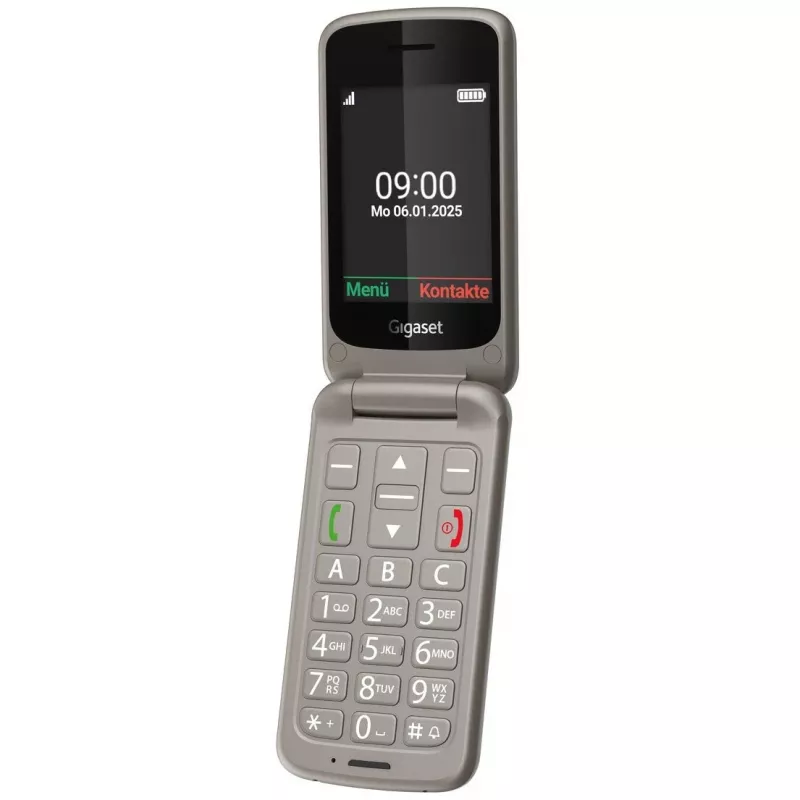 Gigaset GL595 véčkový mobilný telefón, 2,8 palca, strieborný