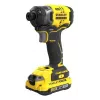 Stanley SFMCF820D2K rázový uťahovač/rázový skrutkovač 2900 ot/min čierna, žltá