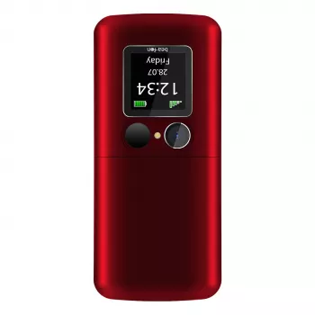 Flip telefón Beafon Fold 10 Silver Line červeno-strieborný Dual SIM