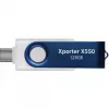 USB flash disk PATRIOT Xporter X550 128 GB, Dual-Interface USB-A a USB-C 3.2 Gen 1, modrý/biely
