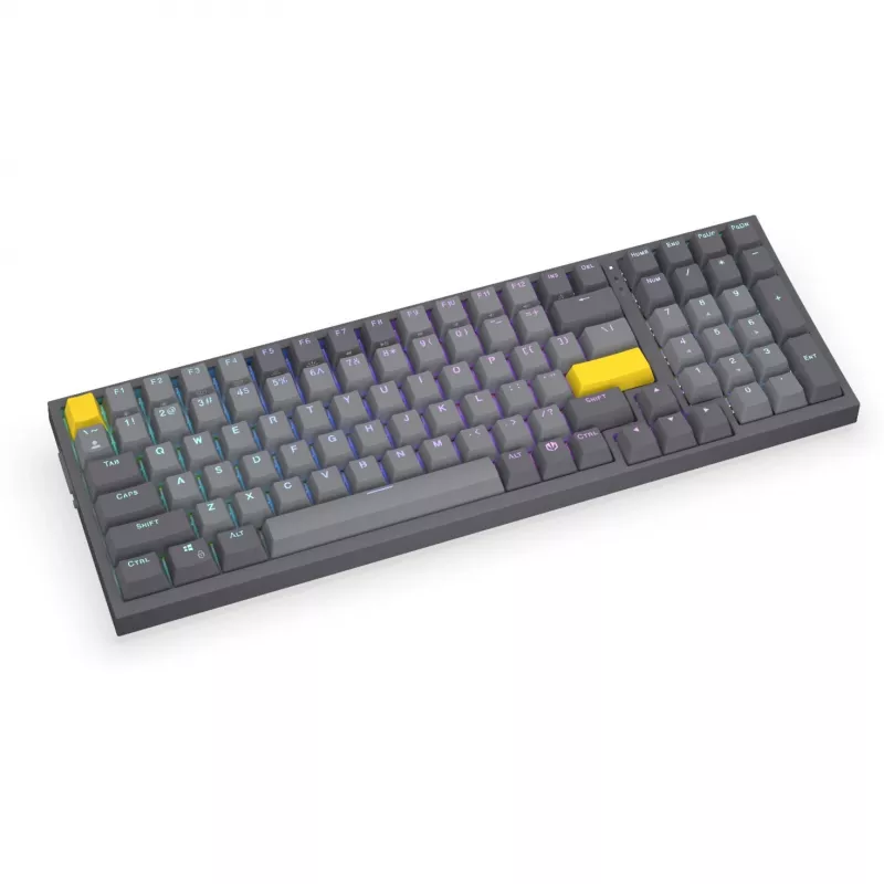 Celeris 1800, herná klávesnica sivá, US-layout, ENDORFY Yellow od Gateron
