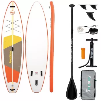 FunWater SUP Paddleboard SUPFW69B (oranžovo-biela)