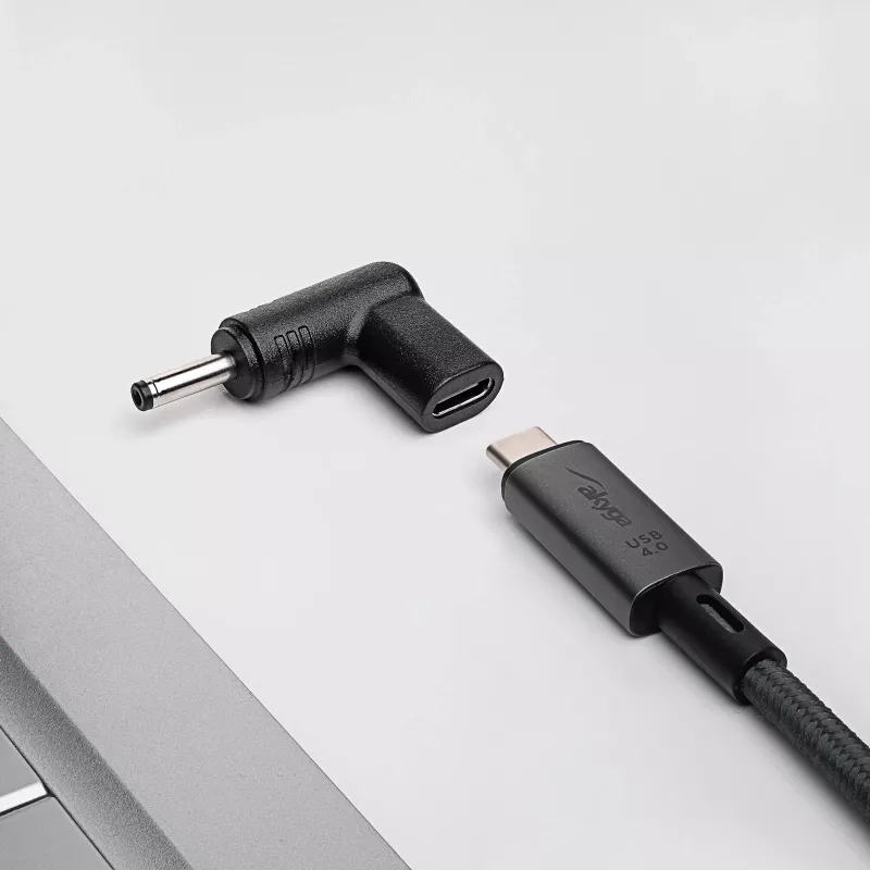 Akyga AK-ND-C05 nabíjací adaptér USB-C na DC 3,5 x 1,35 mm pre notebooky, 18,5-20 V, 100 W