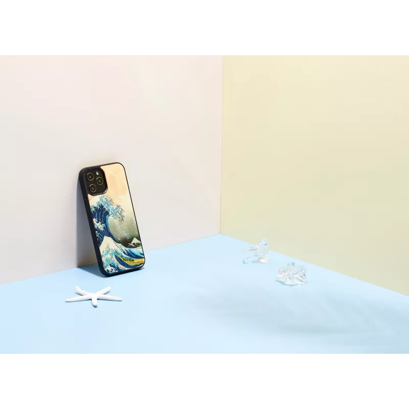 Ochranné puzdro iKins pre Apple iPhone 12 Pro Max s dizajnom Great Wave