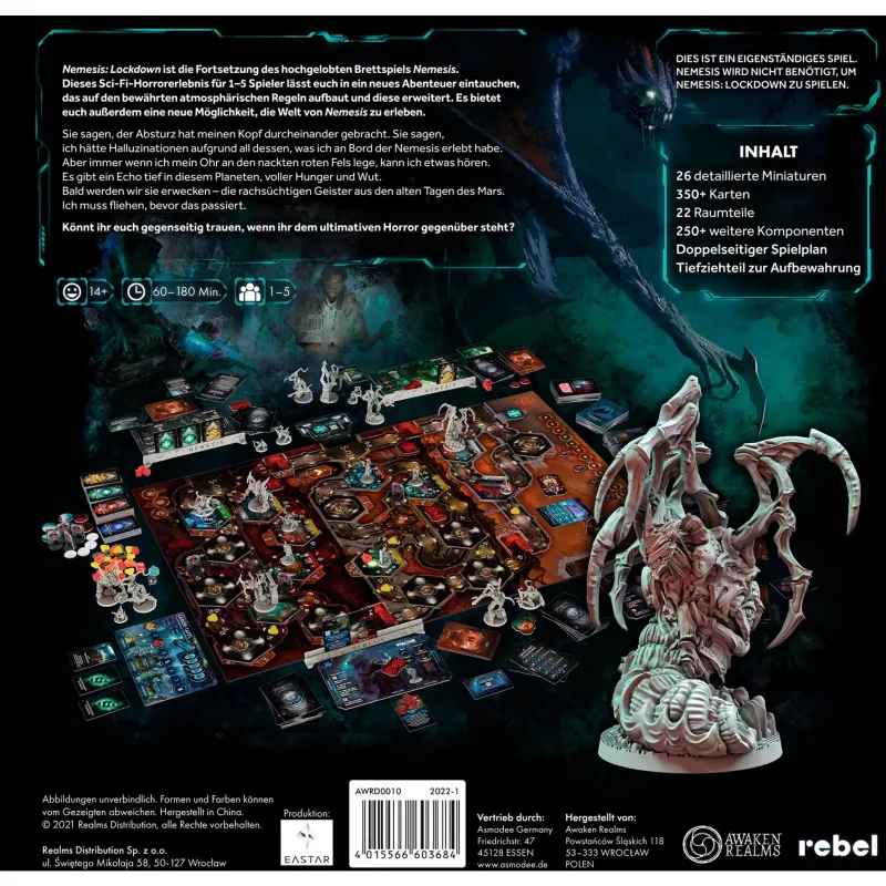 Nemesis: Lockdown, spoločenská hra