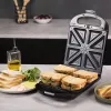 Cecotec sendvičovač | Rock'nToast Family 3in1 | 1500 W | počet platní 3 | čierny