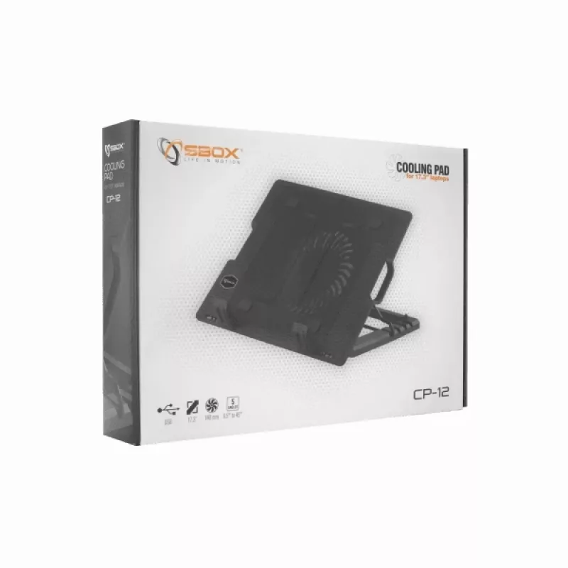 Chladiaci podložka na notebook Sbox CP-12 pre 17,3 palcov