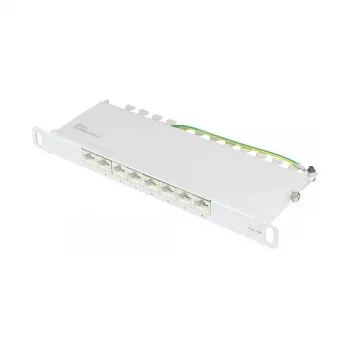 Good Connections patch panel 10Cat. 6A 8-P. 0,5HE svetlosivá