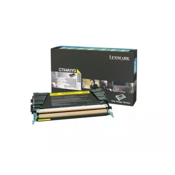 Lexmark - tonerová kazeta - 1 x žltá - 6000 strán - LRP / LCCP (C734A1YG)