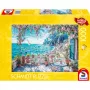 Schmidt Spiele Terrassen am Meer, puzzle s 1000 dielikmi, krajinná morská scéna