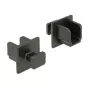 Ochranný kryt zásuvky DELOCK 64010, polypropylén, čierny, 12,2×15,2×12 mm, balenie 10 ks
