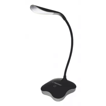Stolná lampa ESPERANZA ELD105K MIMOSA — LED stolná lampa s nočným svetlom, čierna