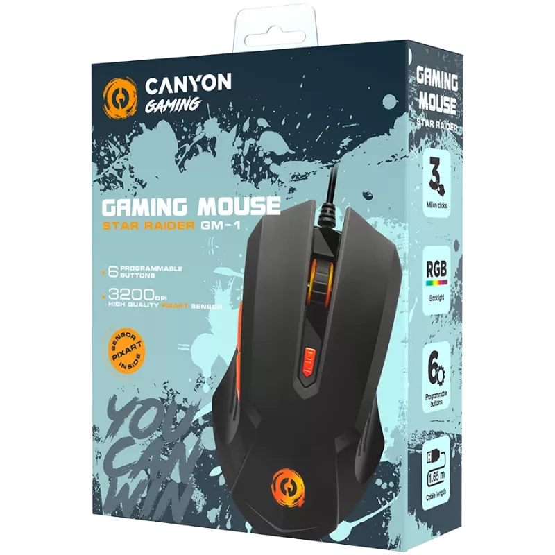 Herná myš Canyon Star Raider USB Type-A