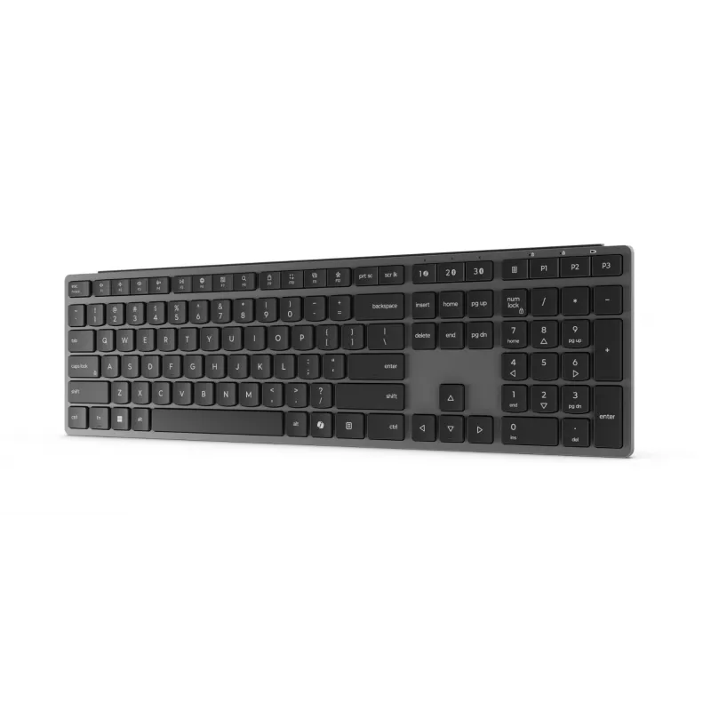 Bezdrôtová multi-device klávesnica Lenovo 700, US-anglické rozloženie, Bluetooth, Luna Grey