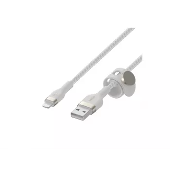 Belkin BOOST CHARGE - Lightning kábel - USB samec na Lightning samec - 3 m - biela - pre Apple iPad/iPhone/iPod (Lightning)