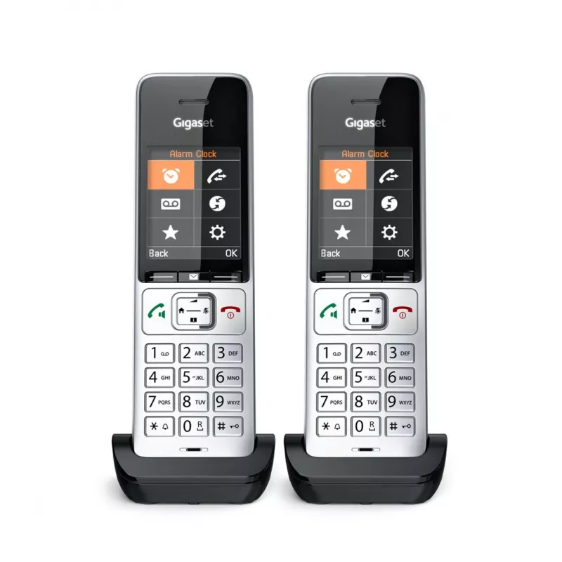 Gigaset COMFORT 500HX duo analógový/DECT telefón identifikácia volajúceho čierny, strieborný