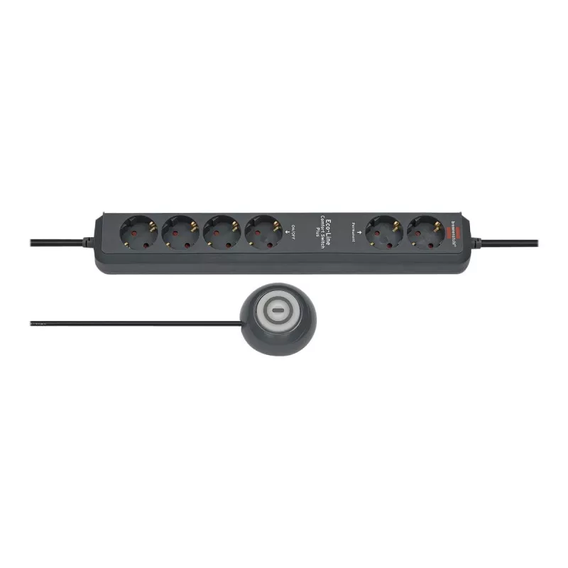 Predlžovací kábel Brennenstuhl Eco-Line Comfort Switch 2m 6 AC Outlets