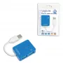 LogiLink USB 2.0 4-portový hub - modrý - Windows 98SE/ME/200/XP/Vista/2003/7 (UA0136)