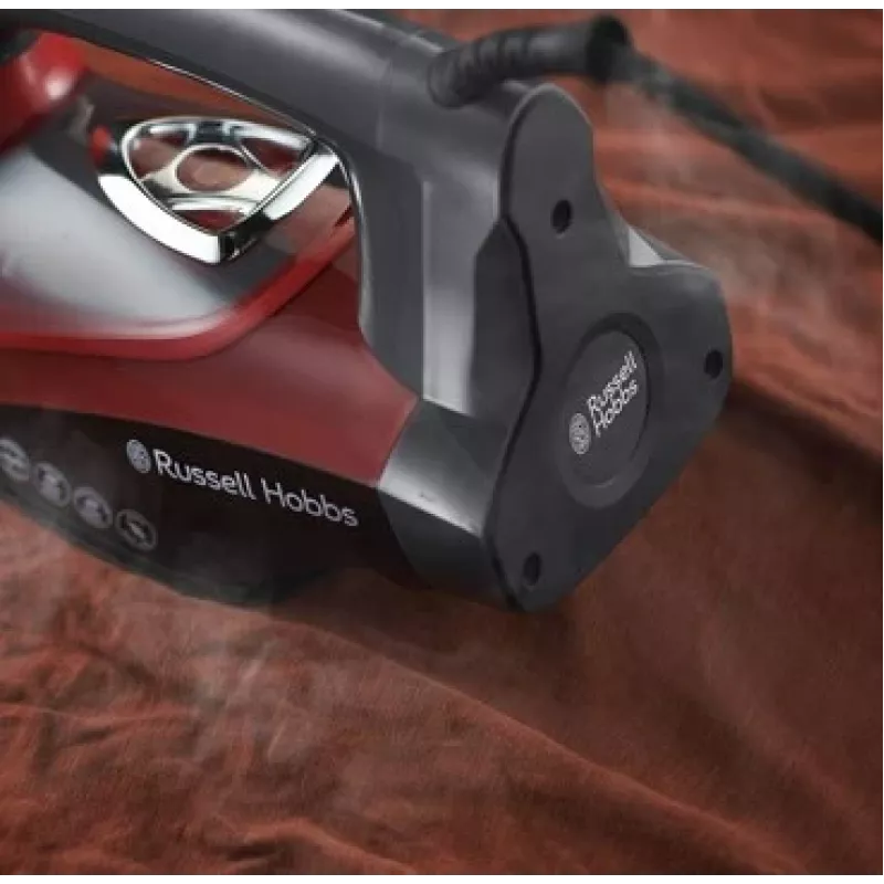 Russell Hobbs 25090-56 žehlička suchá a parná keramická podrážka 2600 W čierna, sivá, červená