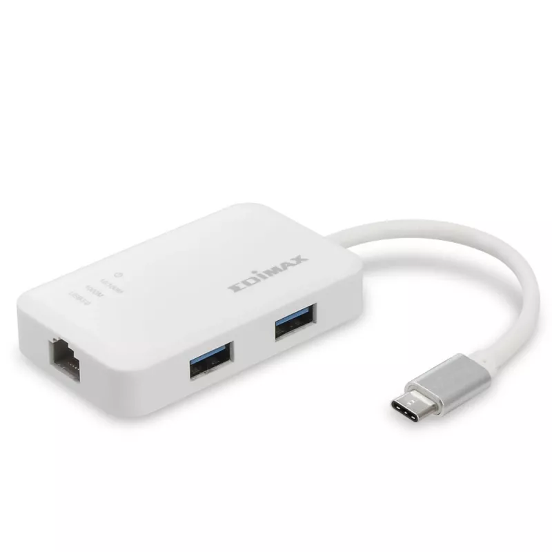 Edimax EU-4308 USB-C rozbočovač, 3x USB 3.0 + Gigabit Ethernet