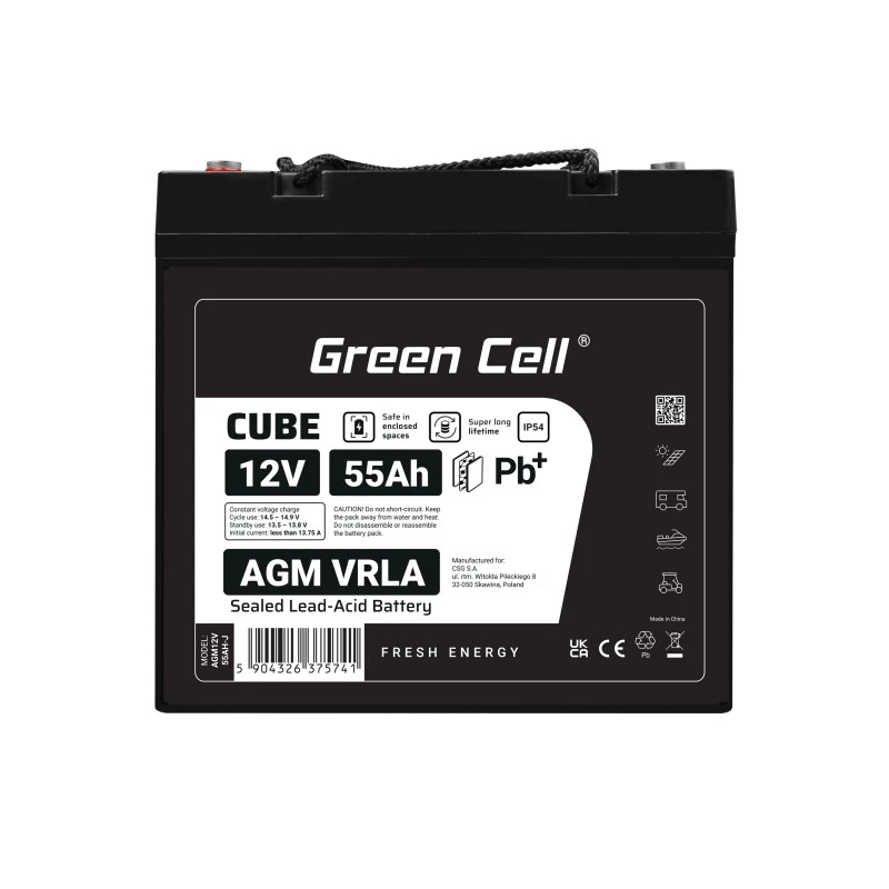 Batéria AGM VRLA 12V 55Ah IP54