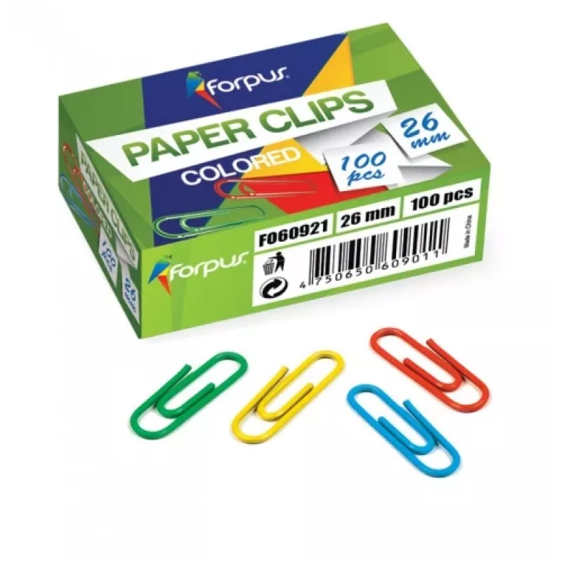Klipy Forpus, farebné, 26 mm, okrúhle (100) 1104-008