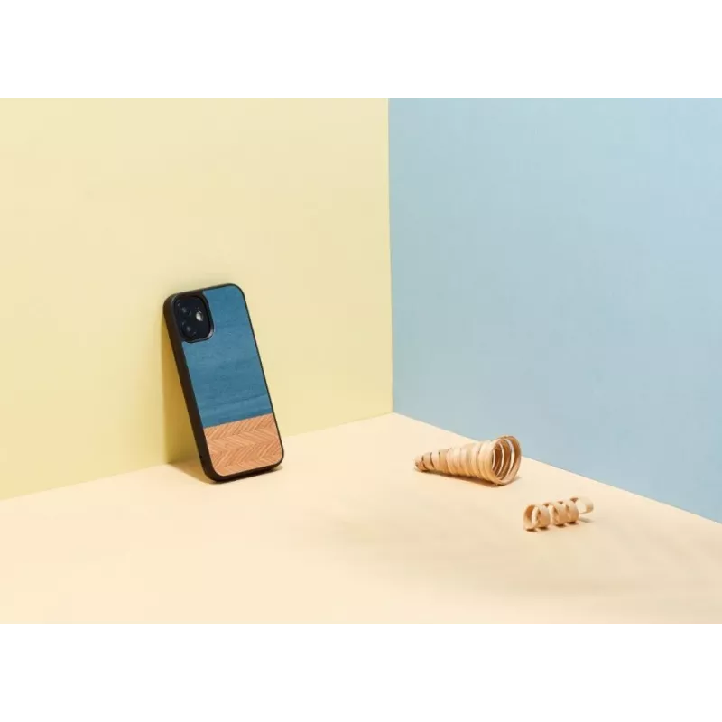 Puzdro na telefón Man and Wood pre iPhone 12 mini — Denim čierna