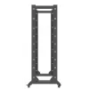 Lanberg OR01-6842-B 19-palcový otvorený rack, 42U, 600x800 mm, čierny
