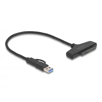 DeLOCK USB na SATA konvertor 6 Gb/s USB Type-C Type-A 0,3 m