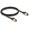 Sieťový kábel DeLOCK RJ45 Cat.6A konektor samec-konektor samec S/FTP 1m čierny