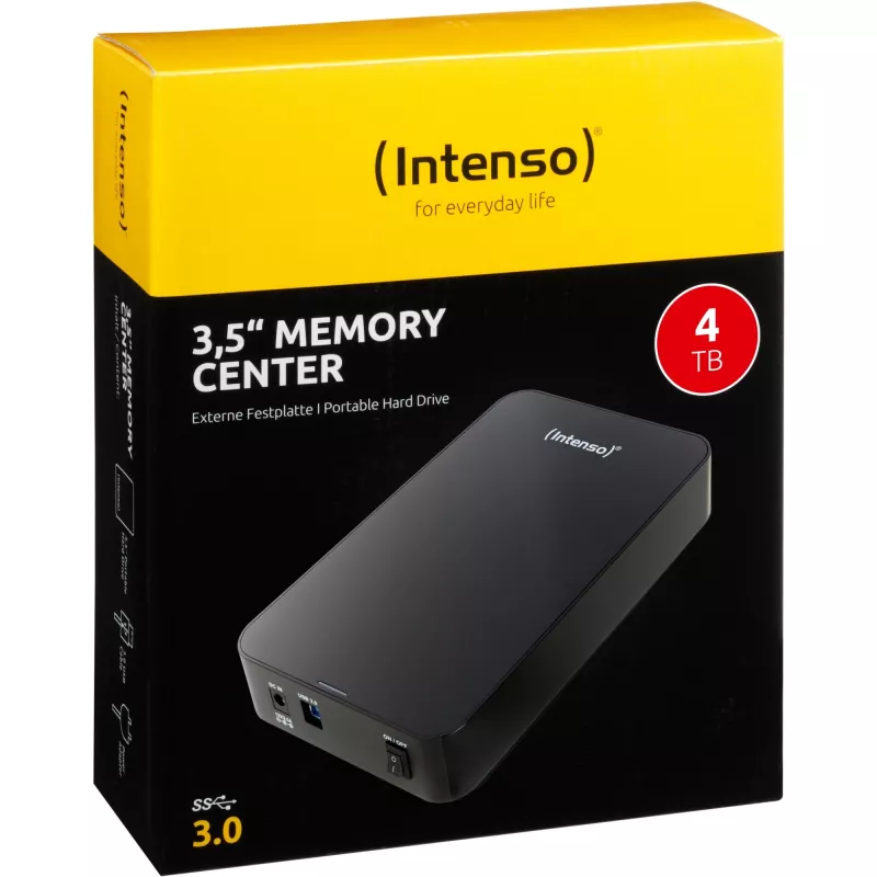 Intenso Memory Center 4TB USB 3.0 3,5 palca externý pevný disk, čierny (6031512)