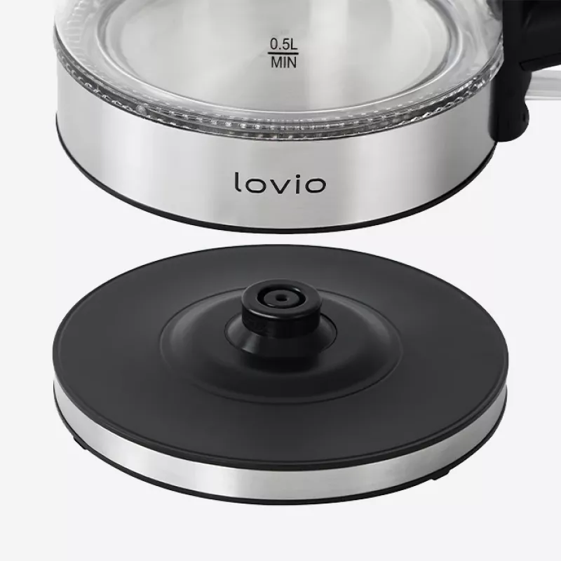 Elektrická kanvica Lovio 1,7L 2200W sklo
