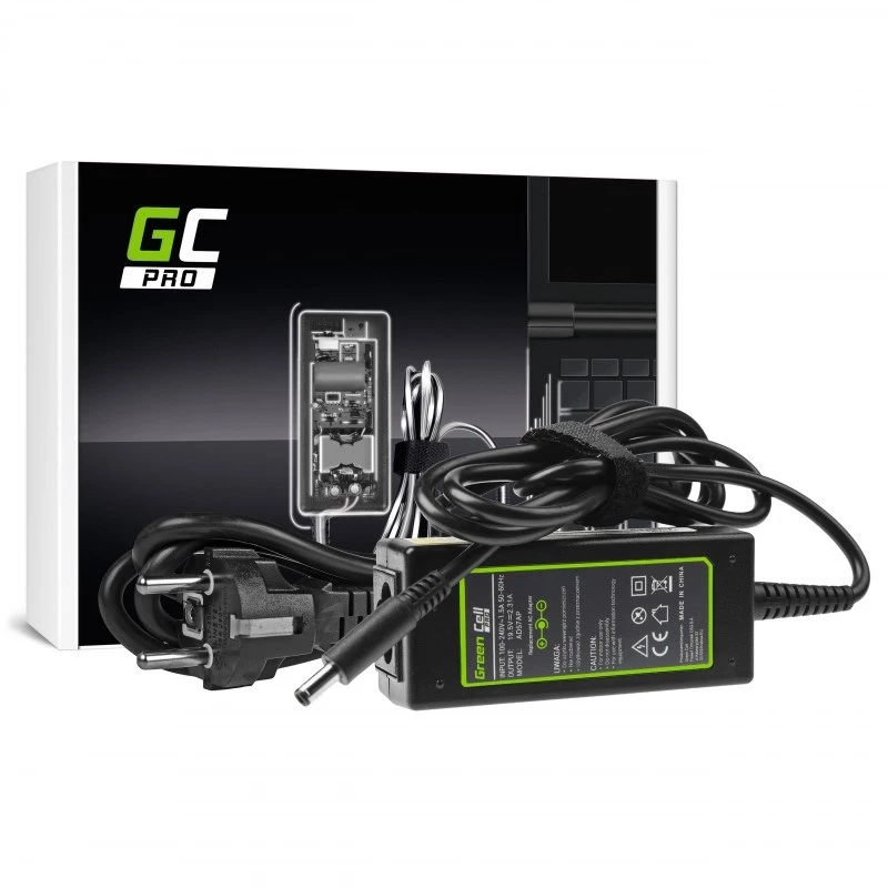 Napájací zdroj Green Cell AD57AP 45W 19,5V 2,31A pre Dell notebooky, interiér, čierny