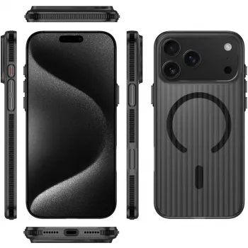 4smarts Design Case Aero pre iPhone 17 Pro Max, čierna (541642)