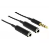 Audio kábel DeLOCK 65575 0,25 m 3,5 mm 2 x 3,5 mm čierny