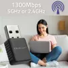 Bezdrôtový USB adaptér QOLTEC 56988 Dual Band 1300Mbps USB 3.0