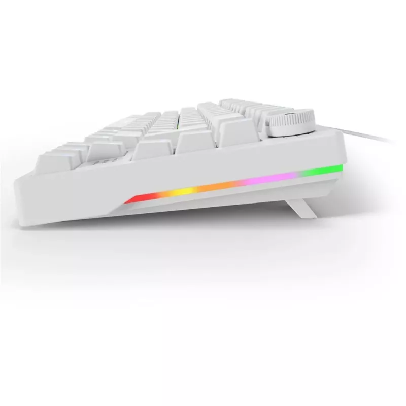 Sharkoon SGK25 75% QWERTZ USB káblová RGB LED klávesnica biela