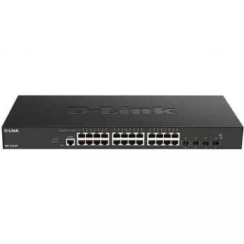 D-Link 24-portový 10GBASE-T + 4-portový 10/25G SFP28 Smart Managed switch
