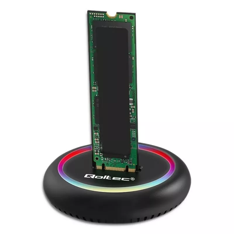 Qoltec 52275 M.2 SSD dokovacia stanica, SATA/NVMe, USB-C
