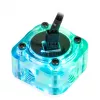 Prietokomer Barrow SLFV2-RGB W ARGB biely – snímač prietoku kvapalinového chladenia pre PC okruhy