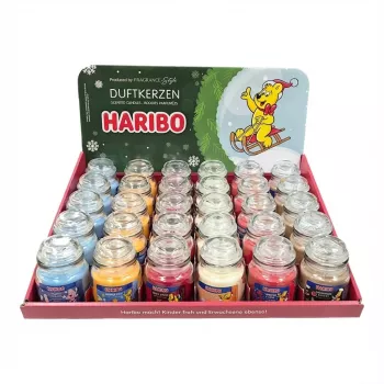 Stojan na displej Haribo A2173 pre 30 x 85 g balení — pultový predajný displej