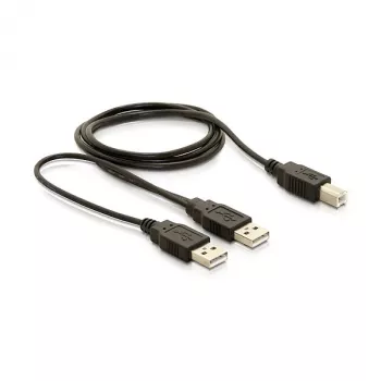 DELOCK kábel USB 2.0 B -> USB-A Power + Power/Data