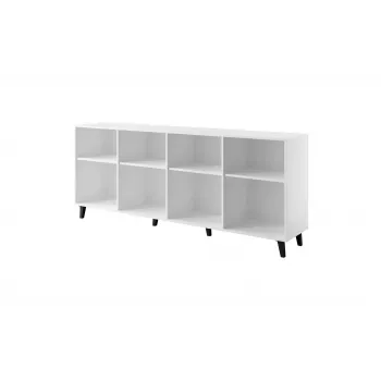 FARO komoda 200x42x82 biela matná + dub craft