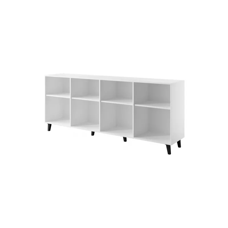 FARO komoda 200x42x82 biela matná + dub craft