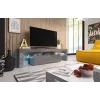 Cama TV stojan TORO 158 sivý/sivý lesklý